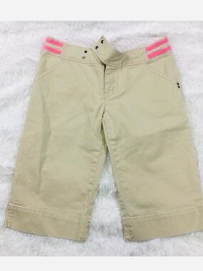 FREE PEOPLE PINK TRIMMED BERMUDA SHORTS